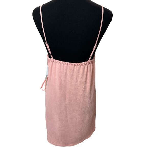 New~ BP. NORDSTROM ~  Pink Square Neck Spaghetti Strap Dress Size S - Picture 2 of 5